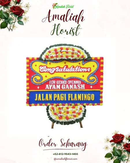 Sewa Papan Bunga Balekerto